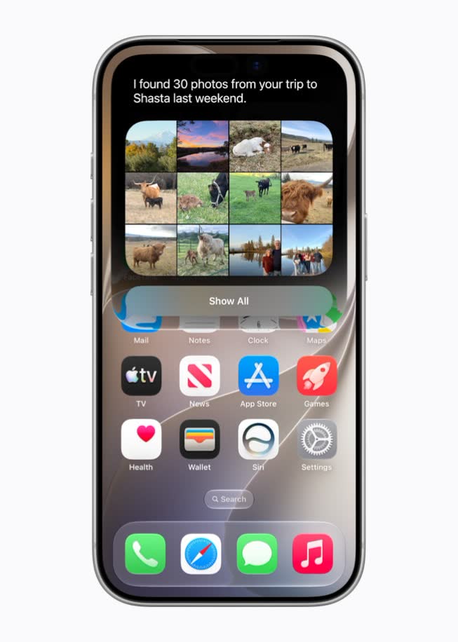 Siri AI 能夠結合個人情境進行深度搜尋與分析